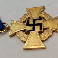 Орден-Златен,първи клас за 40 години отлична служба WW2, снимка 7 - Колекции - 37827627