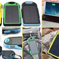 1109 Водоустойчива соларна външна батерия Power Bank 5000mAh, снимка 13 - Външни батерии - 30917667