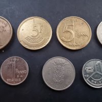 Монети. Белгия. Белгийски франк . 7 бр , снимка 1 - Нумизматика и бонистика - 37772854