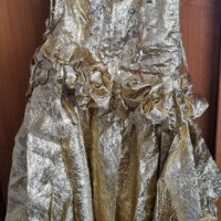 Златиста бална рокля, снимка 2 - Рокли - 40002977