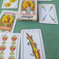 Стари испански карти 1968г  Heraclio Fournier , снимка 9 - Карти за игра - 29304144