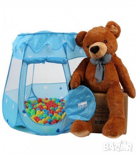 Детска палатка синя и 100 топки, снимка 1