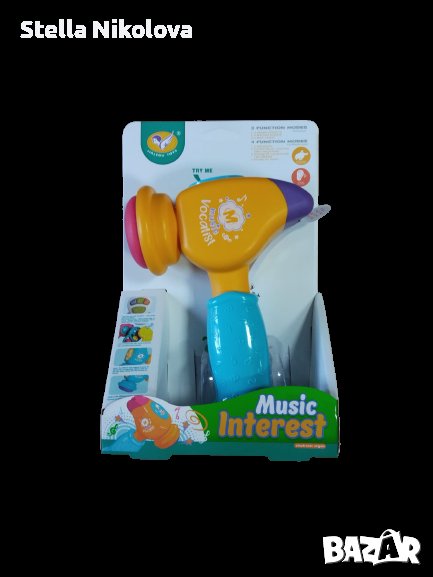 Бебешко музикално чукче с мелодии, снимка 1
