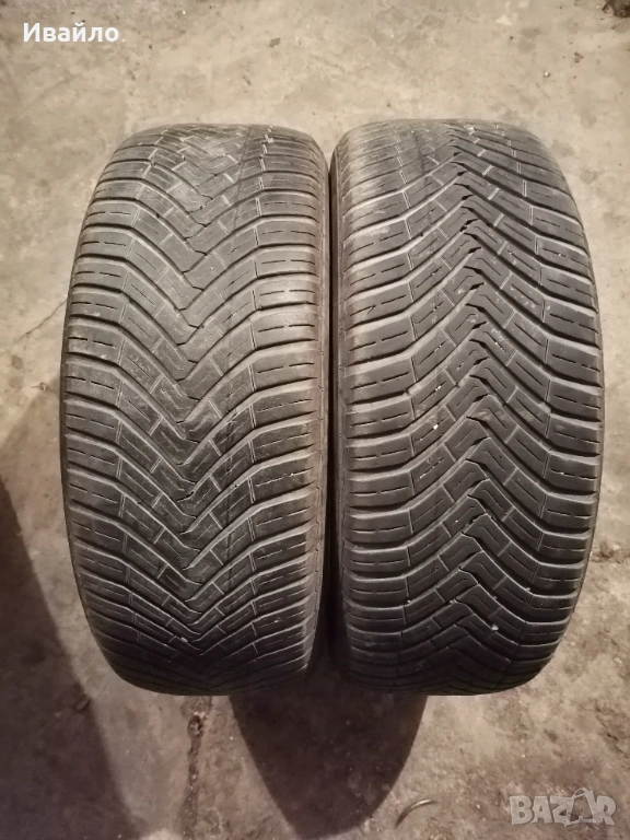 Продавам 2 броя зимни гуми 205.55.16 на 1 сезон дот 2021 Контентал , снимка 1