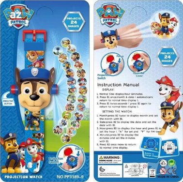  Paw patrol. Прожекционен часовник., снимка 1