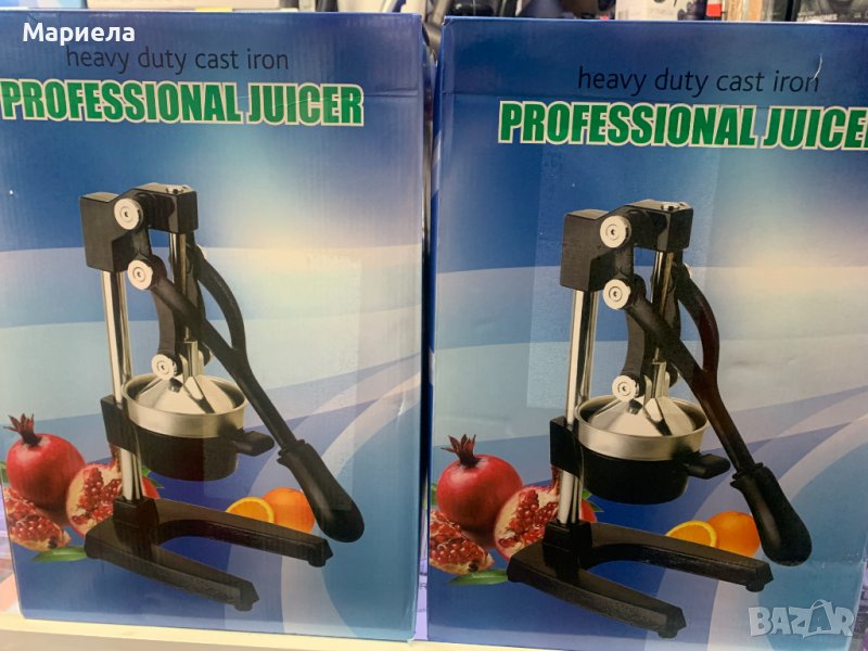 Преса за нарове / Професионална ръчна цитрус преса, сокоизтисквачка от ЧУГУН, снимка 1