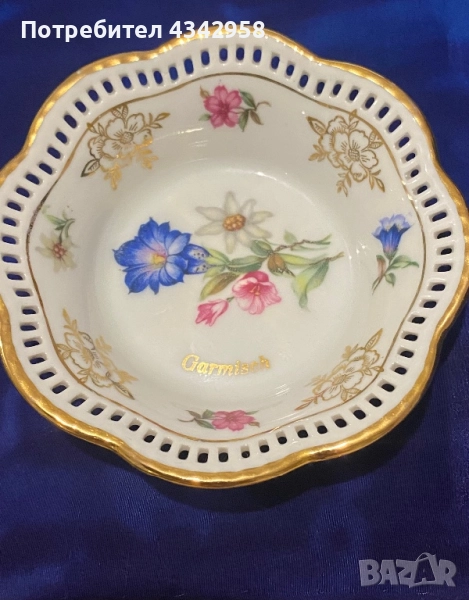 Schumann. 1945 г. Порцеланова чинийка., снимка 1