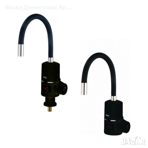 Нагревател за вода Rosberg за стена/за плот, с гъвкав силиконов маркуч, 3300W, снимка 1