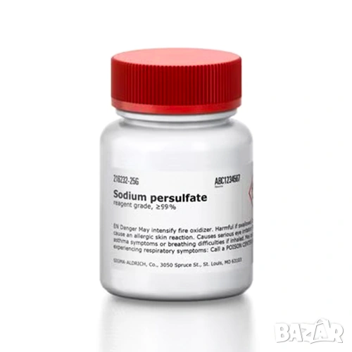 Натриев персулфат (Na₂S₂O₈) подходящ за ецване на печатни платки (PCB) в лабораторни и хоби условия, снимка 1