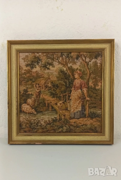 Два гоблена в дървени рамки, снимка 1