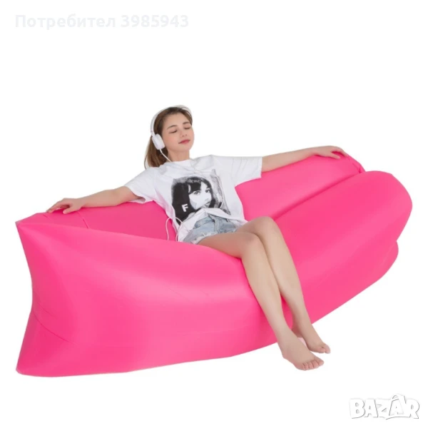 Самонадуващо се легло подходящо за планина и море Lazy Bag / Размери: 240 см * 75 см * 50 см;, снимка 1