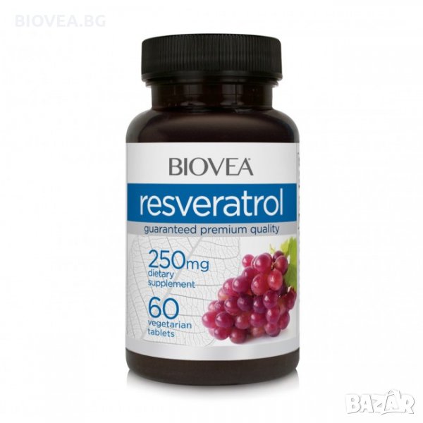 Хранителна добавка Biovea RESVERATROL 250mg , снимка 1