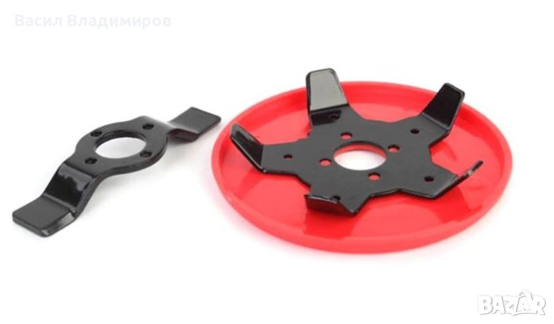  Комплект диск с предпазна плоча за тример за косене, снимка 1