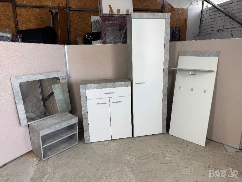 Портманто сет с огледало и закачалка, снимка 1