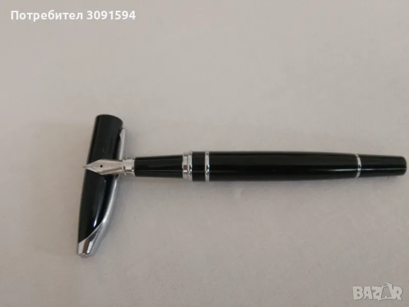   Писалка черутти черно и хром  CERRUTI 1881  , снимка 1