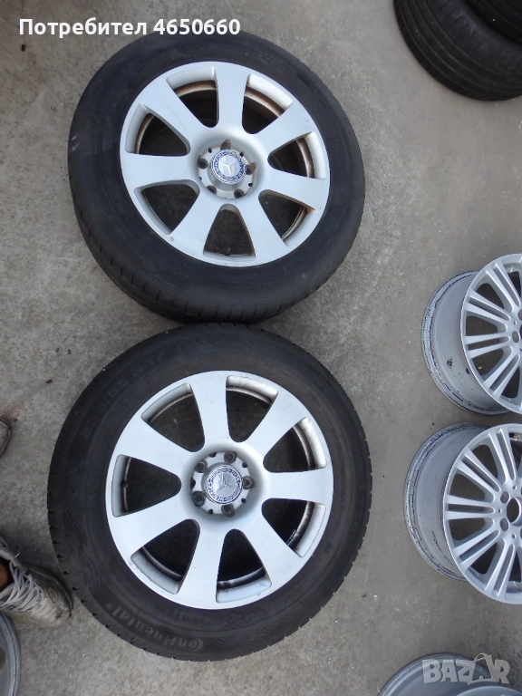 17 цолови алуминиеви джанти за Мерцедес (Mercedes)-2бр.., снимка 1