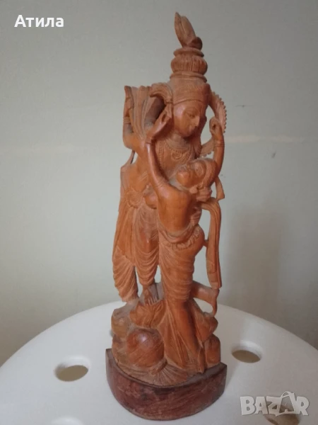 скулптура Индия любовна сцена, снимка 1