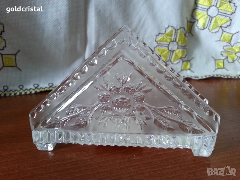 Стар руски кристален салфетник , снимка 1