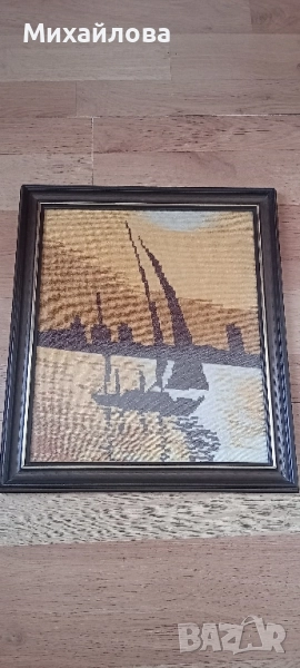 Гоблен "Лодки", снимка 1
