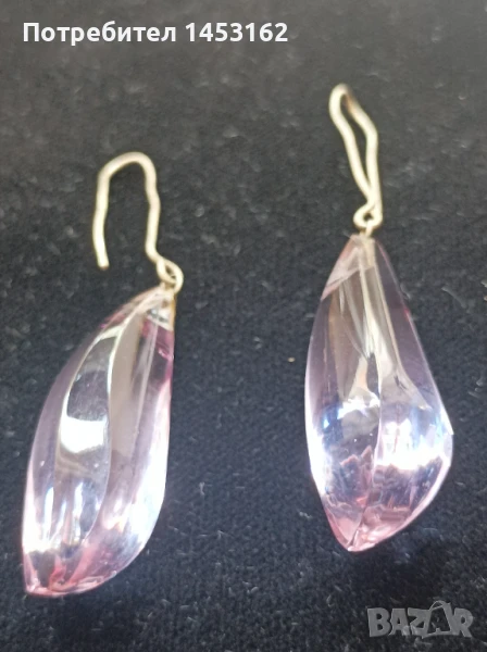 Старинни обеци с кристали , снимка 1