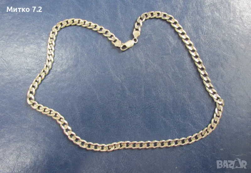 Сребърен ланец 5, снимка 1