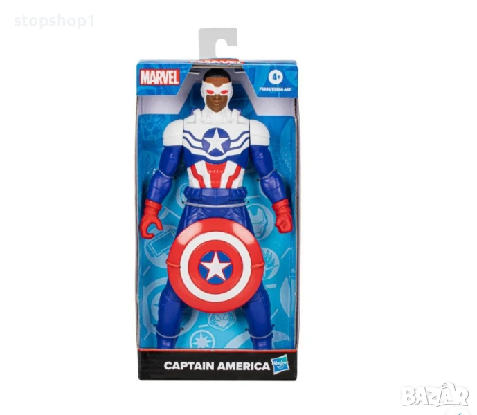 Фигурка на Капитан Америка от серията Marvel Mighty Hero (9") с аксесоар щит, снимка 1