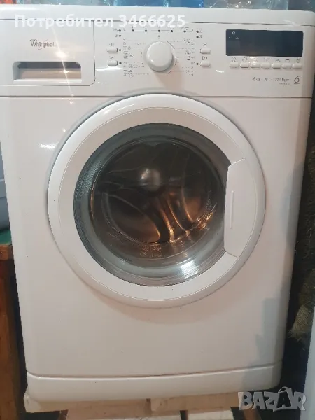 пералня whirlpool 6 sense 6 kg за части или ремонт, снимка 1