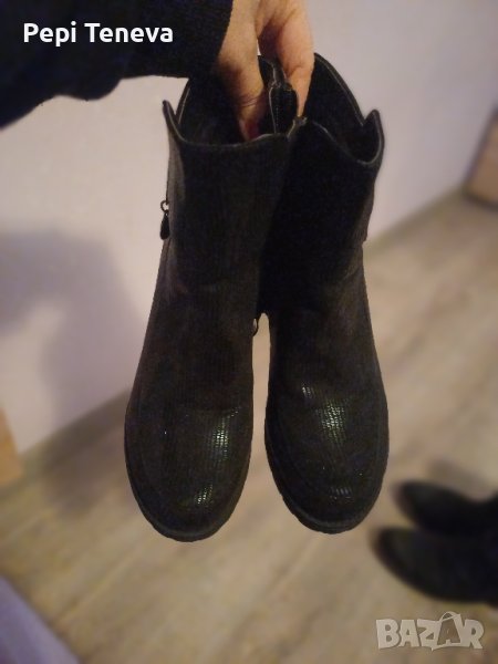 зимни ботушки с токчета 5 см..., снимка 1
