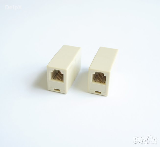 Розетка/кутия снадка за телефон RJ11 6P/4C 4pin(ж), снимка 1