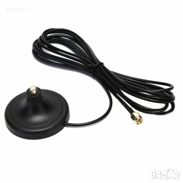 Магнитна станция за Wifi със SМА конектор - удължител 2 метра, снимка 1