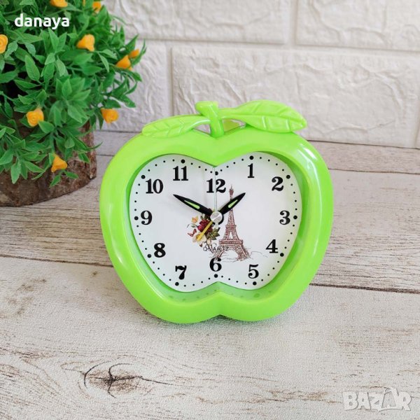 4523 Цветен будилник настолен часовник, различни форми, снимка 1