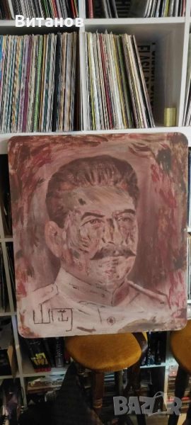 портрет на Сталин от акрил, снимка 1