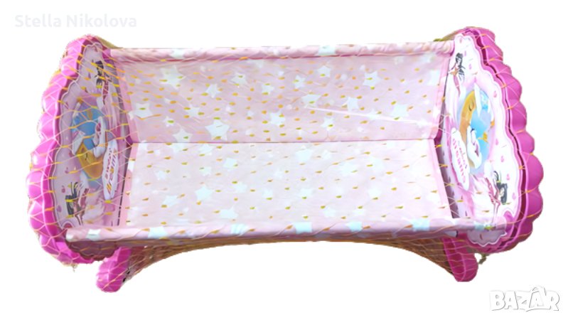 Голямо люлеещо  кошче за кукли, снимка 1