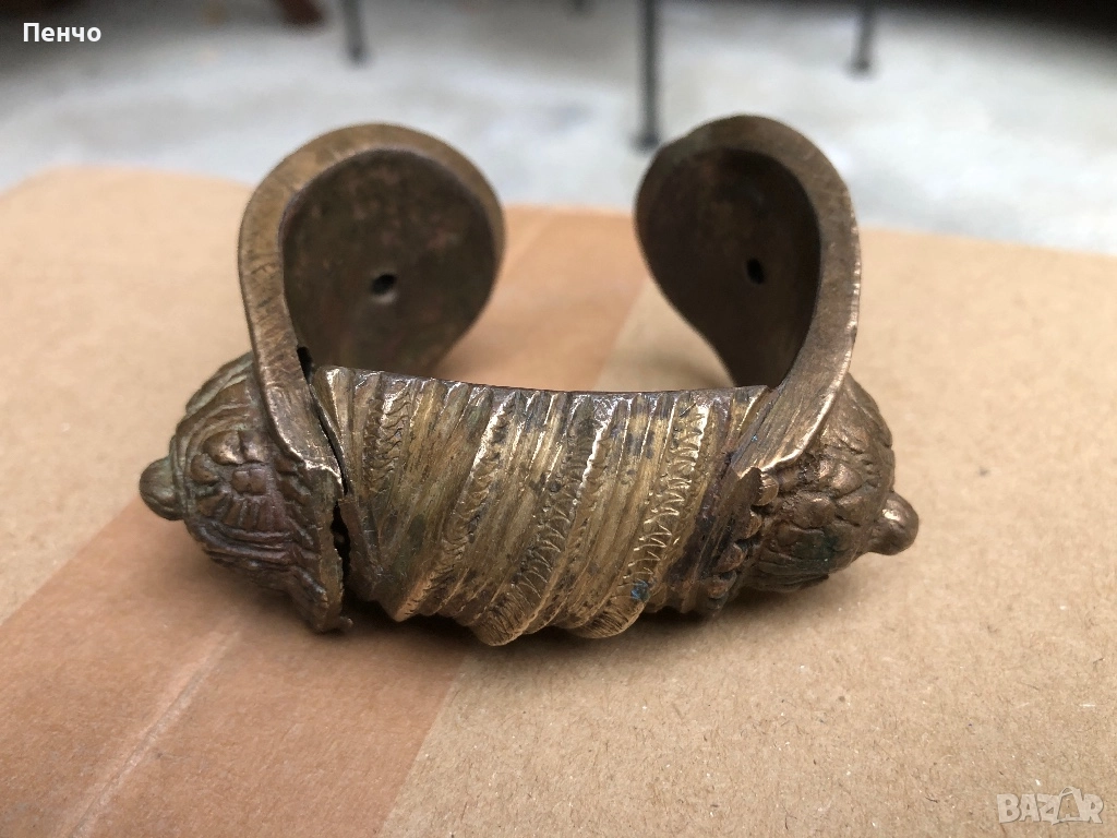 стара възрожденска гривна РОГАТКА - за реставрация, снимка 1