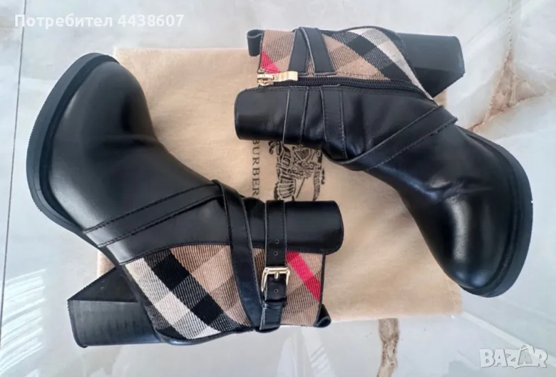 Боти с ток Burberry, снимка 1