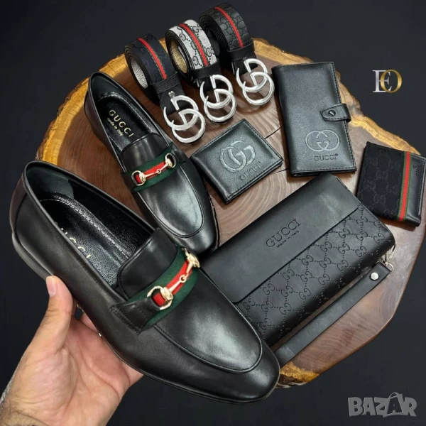 мокасини от естествена кожа gucci , снимка 1