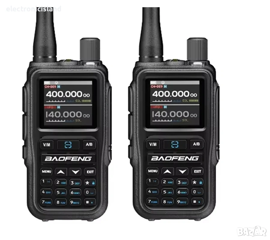 Комплект 2 броя радиостанции уоки токи BAOFENG UV-5R Mini, снимка 1