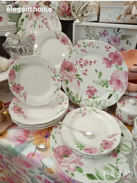 Порцеланов сервиз за хранене - 18 части, снимка 1