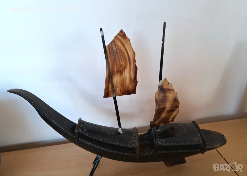 Дървен кораб джонка, снимка 1