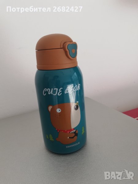 НОВ ТЕРМОС БУТИЛКА СЪС МЕК НАКРАЙНИК , снимка 1