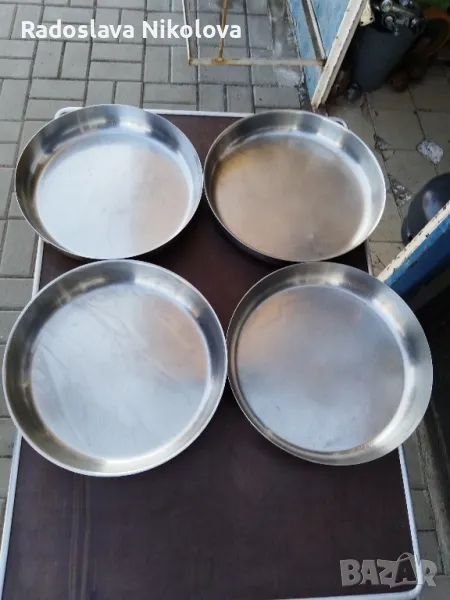 Тава Хром Силистра от соца 30 см , снимка 1