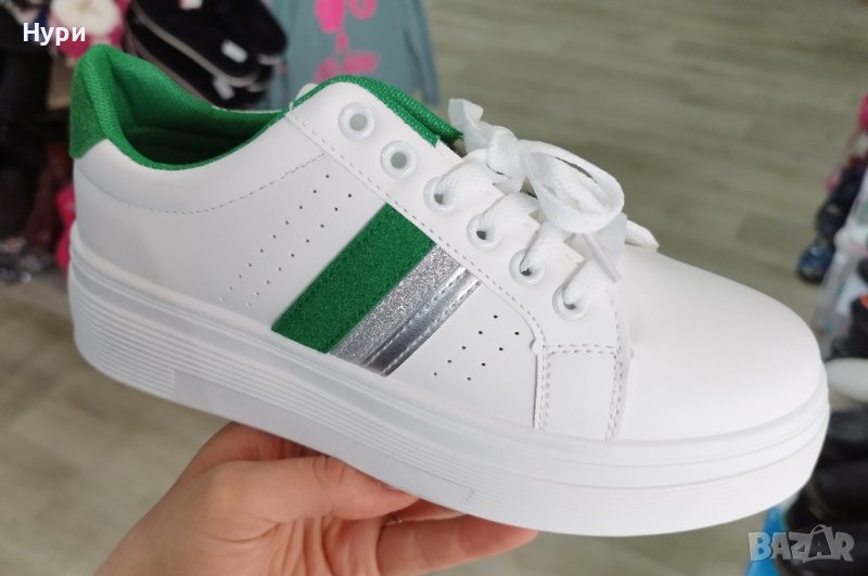 Бели високи кецове, снимка 1