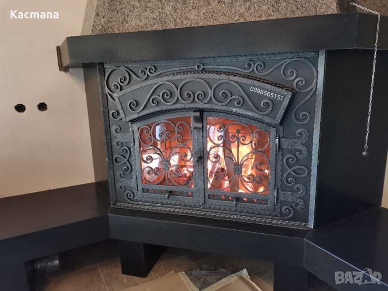 Вратични за камина от ковано желязо , снимка 1