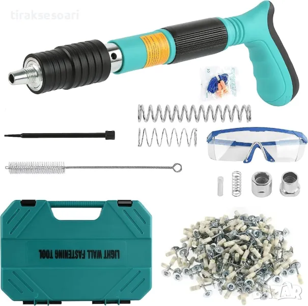 Професионален мини пистолет за пирони в комплект с 100 броя пирони, снимка 1