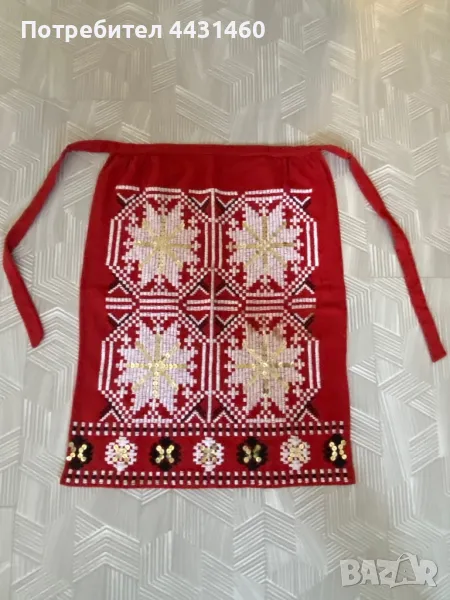 Вълнена фолклорна престилка, снимка 1