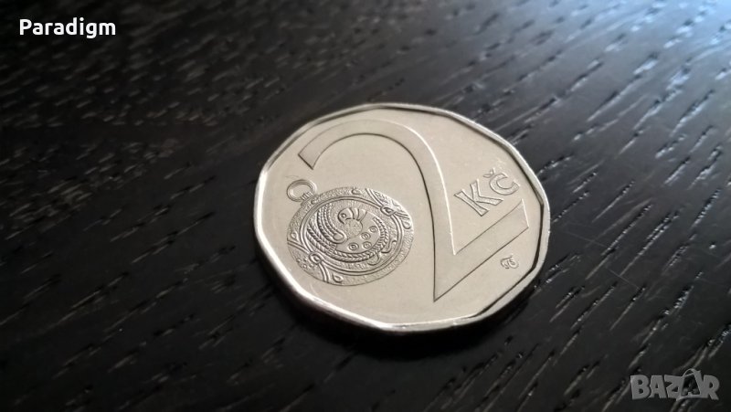Монета - Чехия - 2 крони | 2001г., снимка 1