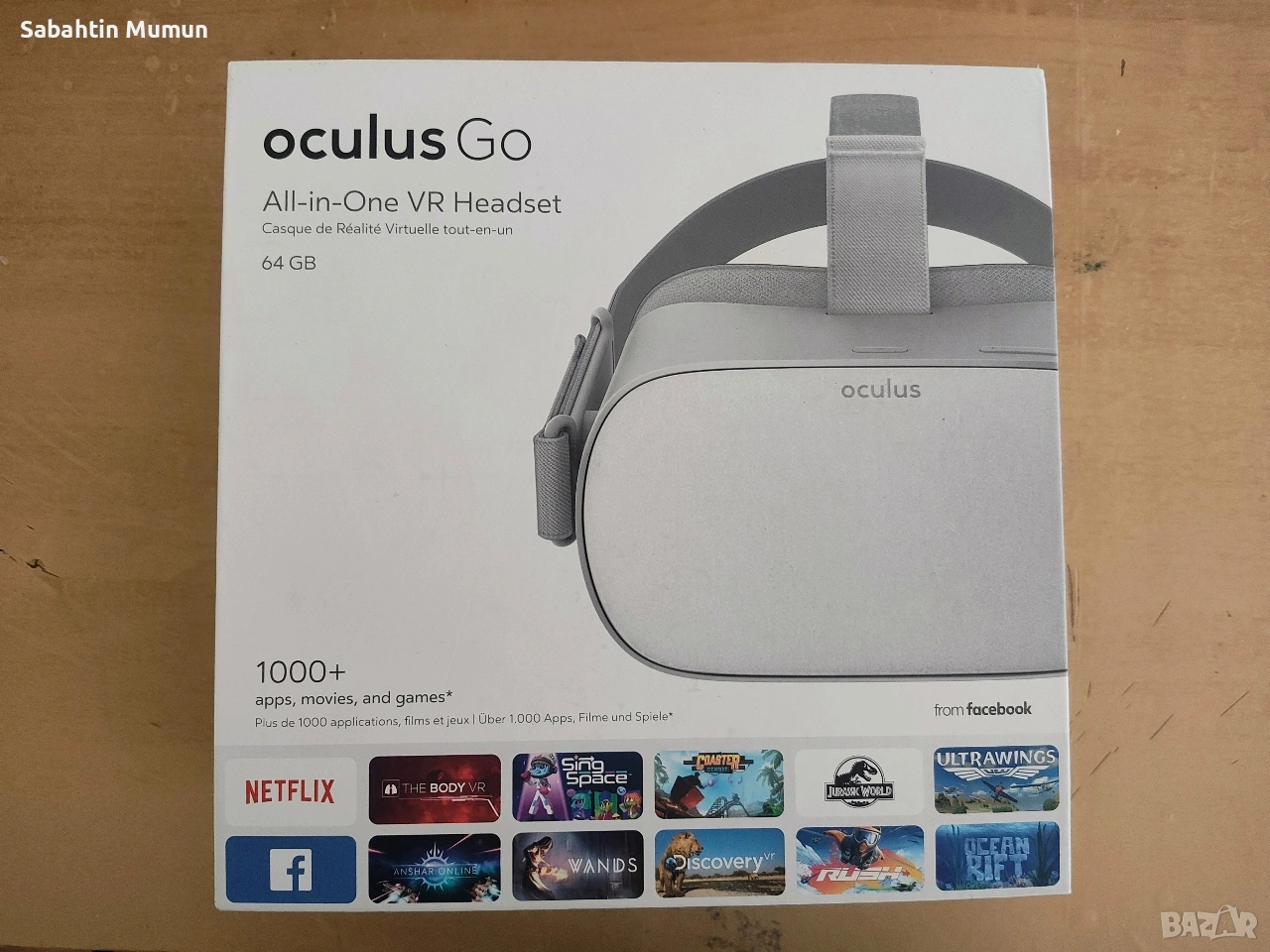 OCULUS GO 64GB (VR очила за игри и филми), снимка 1