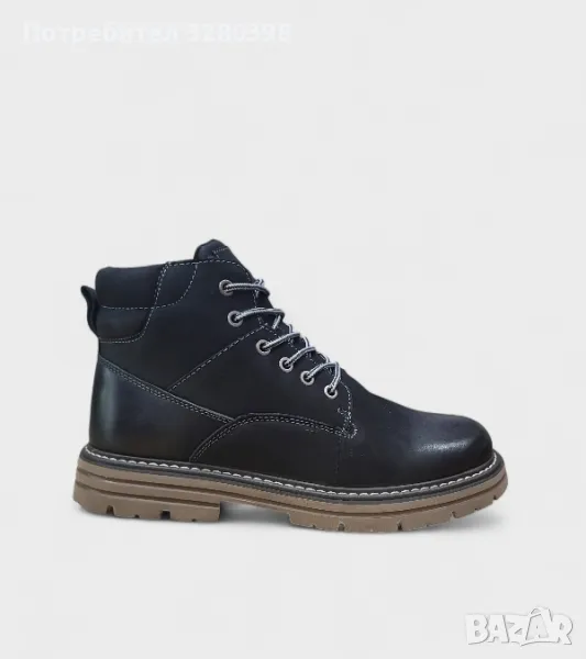 Мъжки боти от естествена кожа. , снимка 1