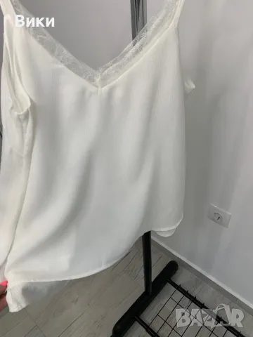 Бял потник с дантела, универсален размер, снимка 7 - Потници - 50085999