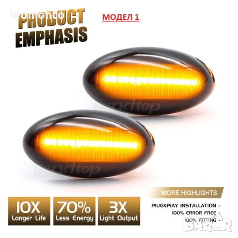 Мигачи за калник за Peugeot и Citroen лед мигач бягащи Пежо Ситроен, снимка 6 - Части - 42261935